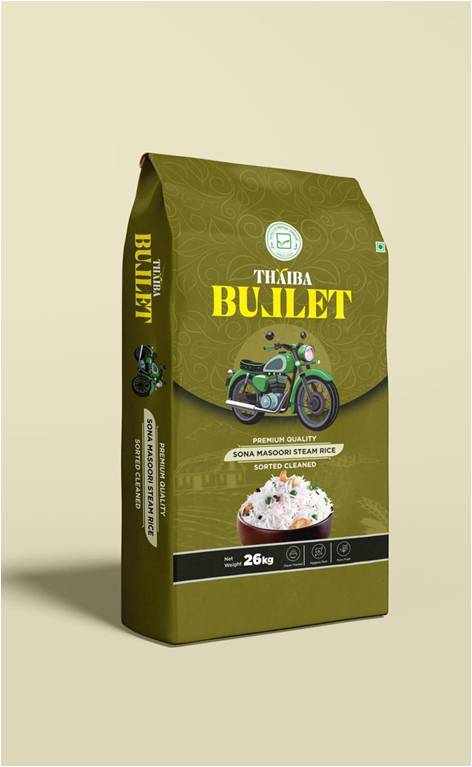 THAIBA STEAM SONA MASOORI RICE 25 KG